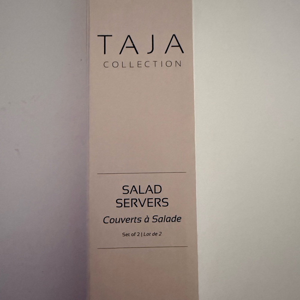 Tea Collection Cream Salad Servers - Set of 2